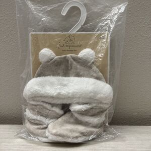 First Impressions Baby Boys or Girls Velour Bear Hat and Bootie Set, 6/12Months